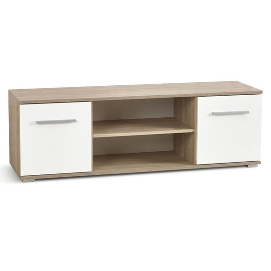 Comoda RTV 1 Lima 137x40x44 cm Sonoma-Alb picture - 1