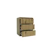Comodă cu sertare Idea Artisan, design compact, 3 sertare, PAL melaminat + MDF, 76x60x42 cm, personalizabil picture - 2