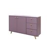 Comodă Siena, design simplu și funcțional, PAL melaminat, 140x41x86 cm, Violet picture - 1