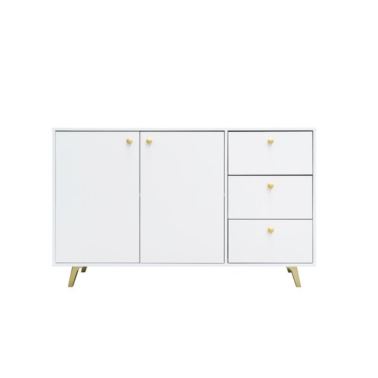 Comodă Siena, design simplu și funcțional, PAL melaminat, 140x41x86 cm, Violet picture - 2