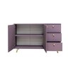 Comodă Siena, design simplu și funcțional, PAL melaminat, 140x41x86 cm, Violet picture - 3