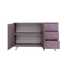 Comodă Siena, design simplu și funcțional, PAL melaminat, 140x41x86 cm, Violet picture - 5