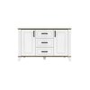 Comoda Skandi 2D3S 140x53x83.5 cm Alb / Stejar Burbon picture - 1