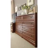 Comodă Sonata 8S, stil clasic, 8 sertare spațioase, structură PAL laminat + MDF, finisaj elegant, 153x45x90.5 cm, Castan picture - 1