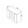 Comoda Space 110.2x48x87.3 cm Alb picture - 3