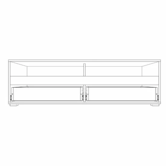 Comodă TV BODENA 2S – Comodă RTV cu 2 sertare și nișe multimedia, 140 cm picture - 3