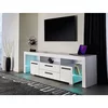 Comodă TV City - alb - 200x60x43 cm, design contemporan, PAL melaminat, spațiu generos picture - 1