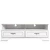 Comodă TV Idento RTV2S, 2 sertare și spațiu deschis, MDF și PAL laminat, 124.5x53.5x47 cm, alb alpin picture - 1