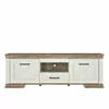 Comodă TV Marsel 2D1S, cu 2 uși și sertar central, MDF și PAL, 56x166x45 cm, alb frasin picture - 1