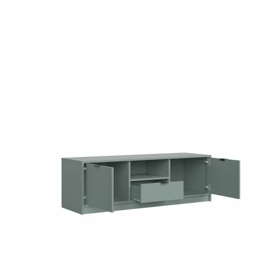 Comodă TV NEPON RTV2D1K, Suport Multimedia 130 cm cu Nișă Centrală picture - 7