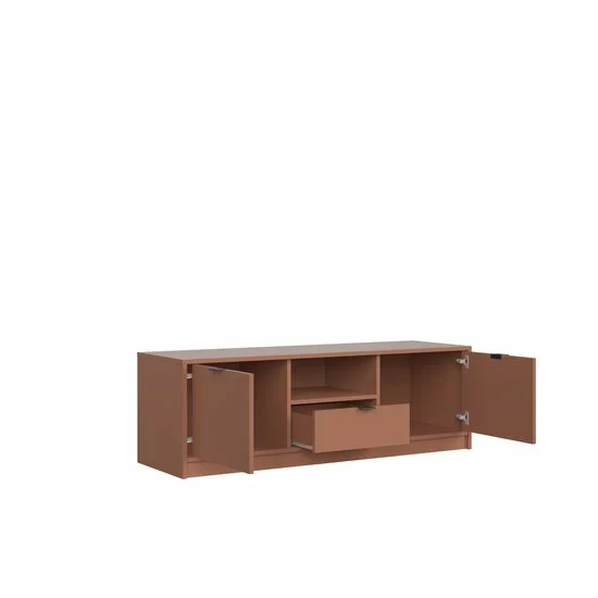 Comodă TV NEPON RTV2D1K, Suport Multimedia 130 cm cu Nișă Centrală picture - 11
