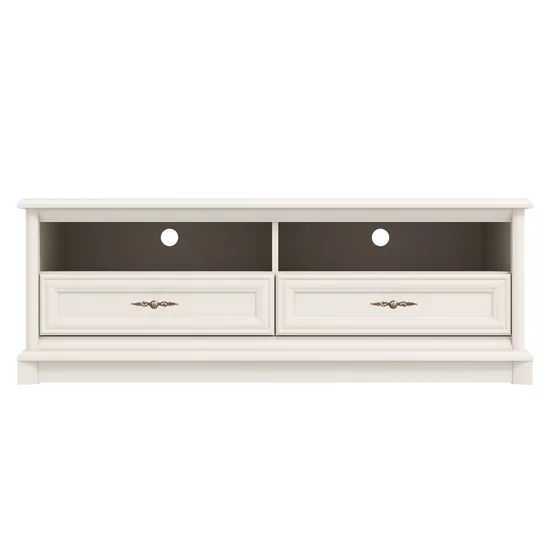 Comodă TV Sonata, design elegant, 2 sertare + 1 nișă, structură PAL laminat + MDF, glisiere cu bile, 130x55x54 cm picture - 2