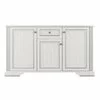Comodă White 3D1S, 3 uși și 1 sertar, MDF frezat și PAL melaminat, 160x45x93 cm, frasin alb și pin argintiu picture - 1