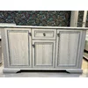 Comodă White 3D1S, 3 uși și 1 sertar, MDF frezat și PAL melaminat, 160x45x93 cm, frasin alb și pin argintiu picture - 3