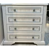 Comodă White 4S, 4 sertare, MDF frezat și PAL melaminat, 93x45x94 cm, frasin alb și pin argintiu picture - 2