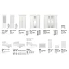Comodă White 4S, 4 sertare, MDF frezat și PAL melaminat, 93x45x94 cm, frasin alb și pin argintiu picture - 8