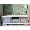 Comodă White RTV, spații depozitare multiple, MDF și PAL melaminat, design modern, 161x53x44.5 cm, alb frasin/pin argintiu picture - 2