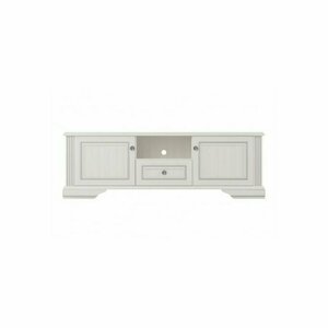 Comoda White RTV 1.61/0.53/44.5 cm Alb Frasin/ Argintiu Pin