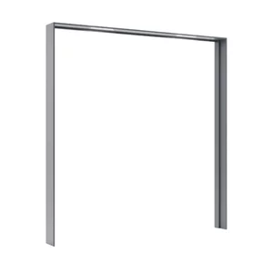 Cornisă Dominika cu iluminare LED, design elegant pentru dulapuri, 200 cm, gri