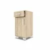 Cuier hol, Cu Spații Depozitare Și Oglindă, PAL, Design Modern, Alb picture - 6