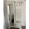 Cuier Idento cu oglindă 110 P/L, MDF și PAL, spațiu depozitare, 115.5x44x210 cm, alb alpin picture - 4