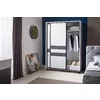 Dormitor Cristal, alb-grafit- pat160x200 cm  modern, PAL picture - 5