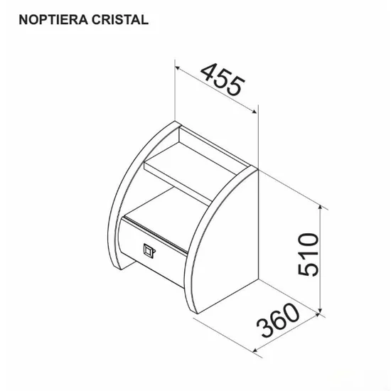 Dormitor Cristal - bej - pat 160x200 cm, modern, PAL picture - 5