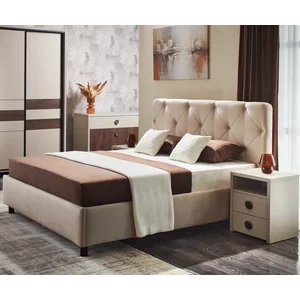 Dormitor Cristal, modern, PAL, pat 160x200 cm, bej