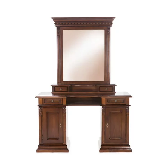 Dormitor Diana, set complet (dulap 4 uși, comodă 3S, 2 noptiere, pat 160), lemn masiv fag + tei, PAL/MDF furniruit nuc, saltea 160x200 cm, finisaj la alegere picture - 6