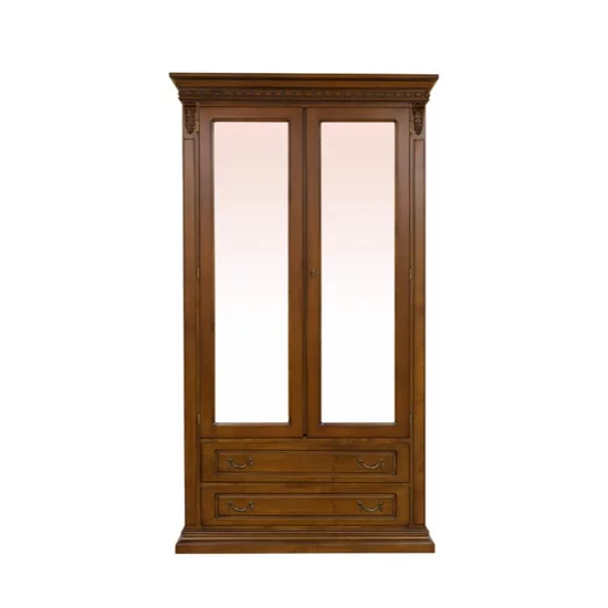 Dormitor Diana, set complet (dulap 4 uși, comodă 3S, 2 noptiere, pat 160), lemn masiv fag + tei, PAL/MDF furniruit nuc, saltea 160x200 cm, finisaj la alegere picture - 7