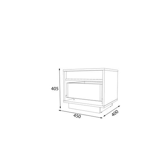 Set Dormitor Geneva Modular, PAL Laminat, 160x200 cm, Gri Grafit și Stejar Craft Alb picture - 6