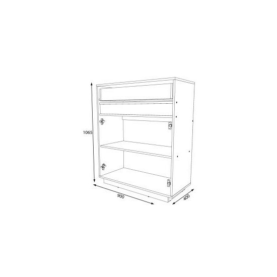 Set Dormitor Geneva Modular, PAL Laminat, 160x200 cm, Gri Grafit și Stejar Craft Alb picture - 8