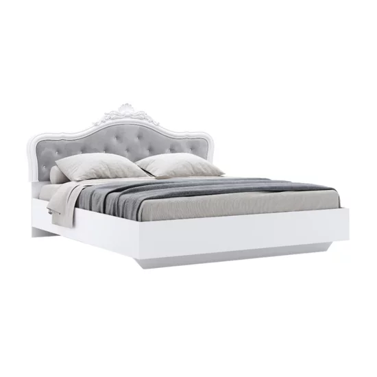 Dormitor Luiza, Set Mobilier, Design Clasic, PAL Melaminat, 160x200 cm, Alb picture - 8