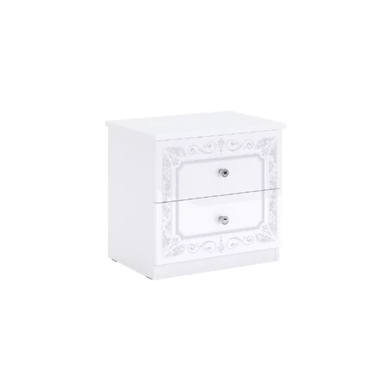 Dormitor Luiza, Set Mobilier, Design Clasic, PAL Melaminat, 160x200 cm, Alb picture - 14