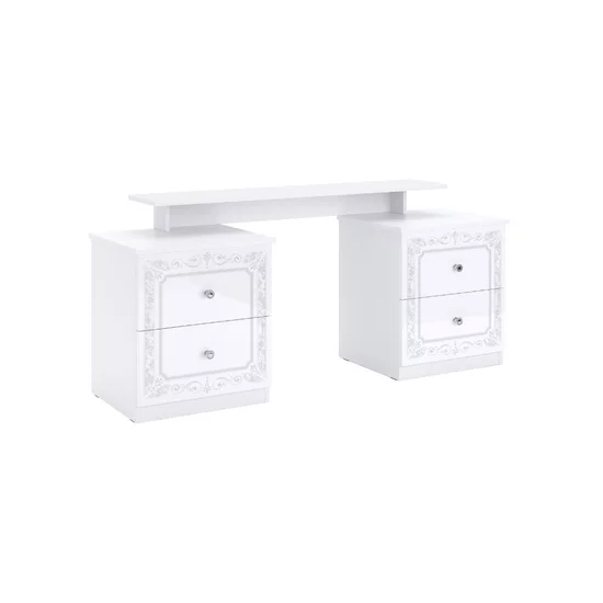 Dormitor Luiza, Set Mobilier, Design Clasic, PAL Melaminat, 160x200 cm, Alb picture - 15