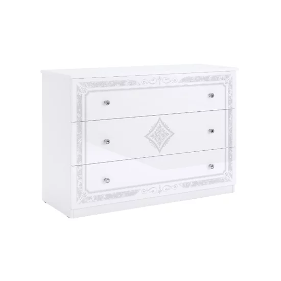 Dormitor Luiza, Set Mobilier, Design Clasic, PAL Melaminat, 160x200 cm, Alb picture - 13