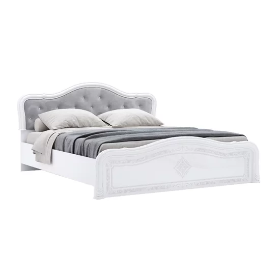 Dormitor Luiza, Set Mobilier, Design Clasic, PAL Melaminat, 160x200 cm, Alb picture - 11