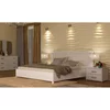 Dormitor Bella, set cu pat 160x200 cm, dulap 4 uși, 2 noptiere, finisaj alb picture - 2
