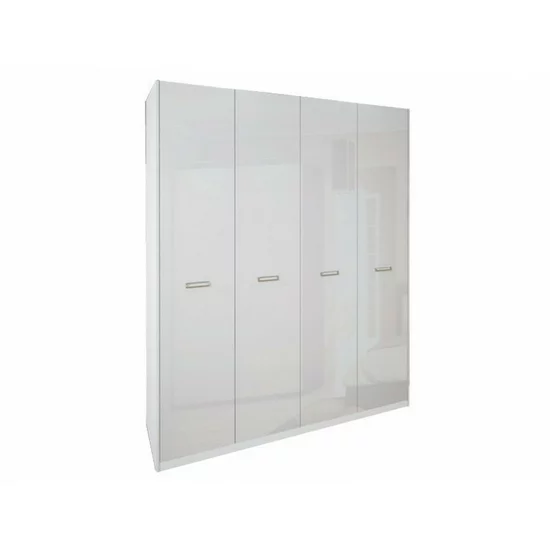 Dormitor Bella, set cu pat 160x200 cm, dulap 4 uși, 2 noptiere, finisaj alb picture - 4