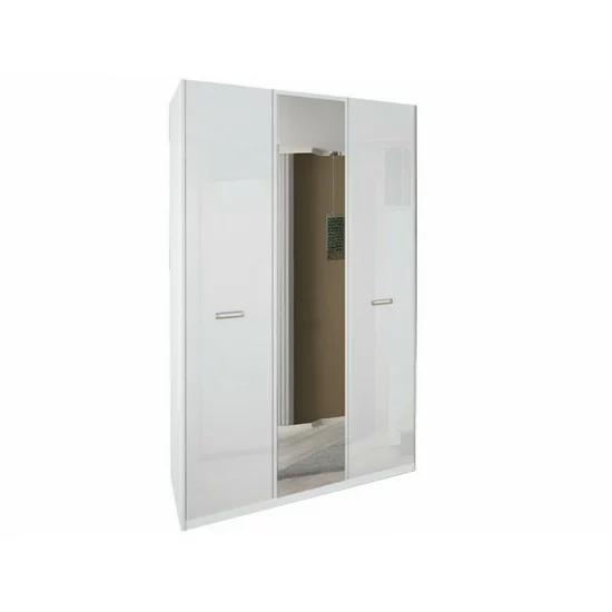 Dormitor Bella, set cu pat 160x200 cm, dulap 4 uși, 2 noptiere, finisaj alb picture - 8