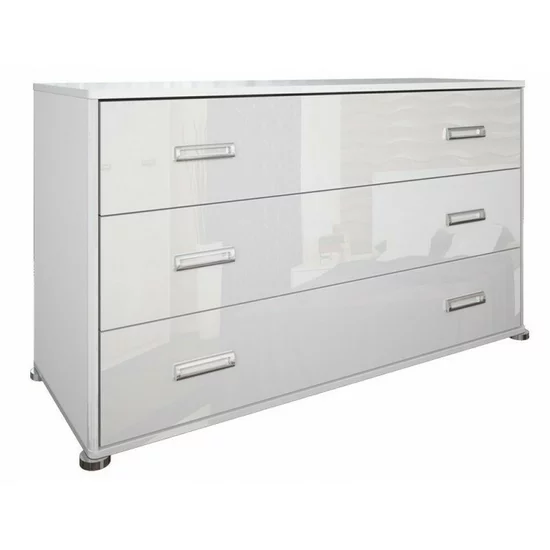 Dormitor Bella, set cu pat 160x200 cm, dulap 4 uși, 2 noptiere, finisaj alb picture - 12