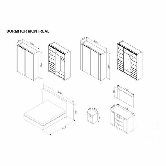 Dormitor Montreal Alb picture - 4