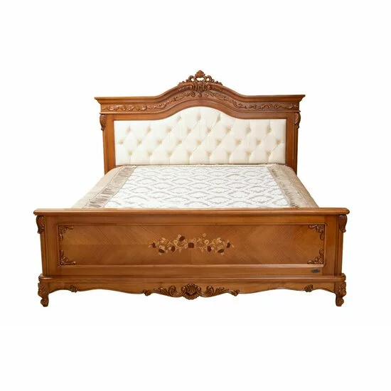 Set dormitor Paris, design clasic + finisaje premium, lemn masiv fag + MDF furniruit, dimensiuni variabile, nuc picture - 6