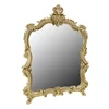 Dormitor Victoria, Stil Baroc, Set Complet Cu Pat 160x200, Dulap 4 Uși Cu Oglindă, Noptiere Și Comodă, PAL, Bej picture - 7