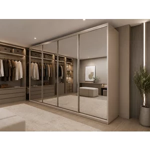 Dressing Nefertiti 350x270x60 cm - Dulap Complet Customizabil, Uși Culisante