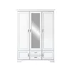 Dulap Idento SZF5D2S, 5 uși, 2 sertare, MDF și PAL laminat, 159.5x61x225 cm, alb alpin picture - 1