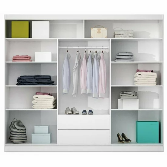 Dulap Aruba 2, design rafinat, structură durabilă, compartimentare optimizată, feronerie premium, 250x65x210 cm, casmir picture - 3