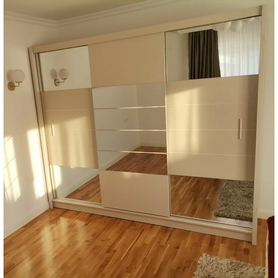 Dulap Aruba 2, design rafinat, structură durabilă, compartimentare optimizată, feronerie premium, 250x65x210 cm, casmir picture - 2
