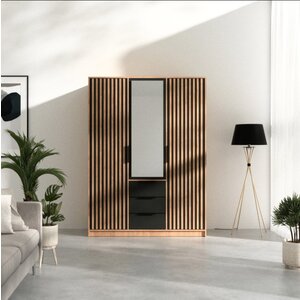 Dulap Bali D3 LUX 200/147/58 Negru