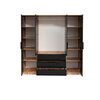 Dulap Bali D4 Lux, oglindă, bară haine, 4 sertare, PAL laminat, 196x58x200 cm, wotan/cazarny picture - 3
